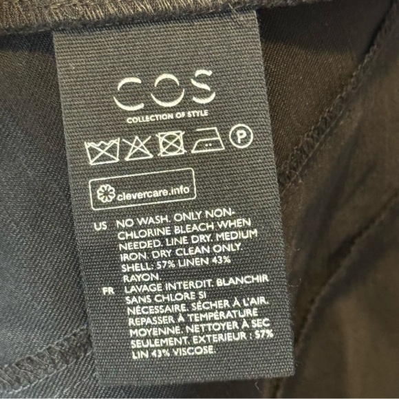 COS Black Layered Sleeveless Dress - Size 4 - Picture 8 of 12